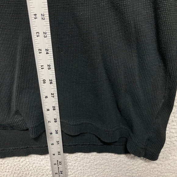 The Foundry Supply Co Henley Mens 4XLT Black Gray Waffle Knit Thermal 2 Pack - Picture 8 of 16